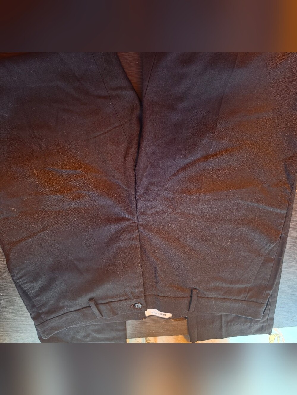 Duchamp Men's Black Dress Trousers